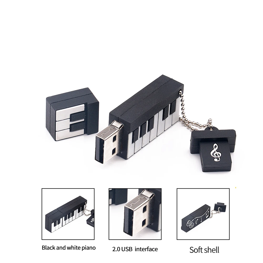 

Piano Keyboard USB Flash Drive USB 2.0 Flash Disk 1GB 2GB 4GB 8GB 16GB 32GB Pen Drive Memory Flash Card U Disk