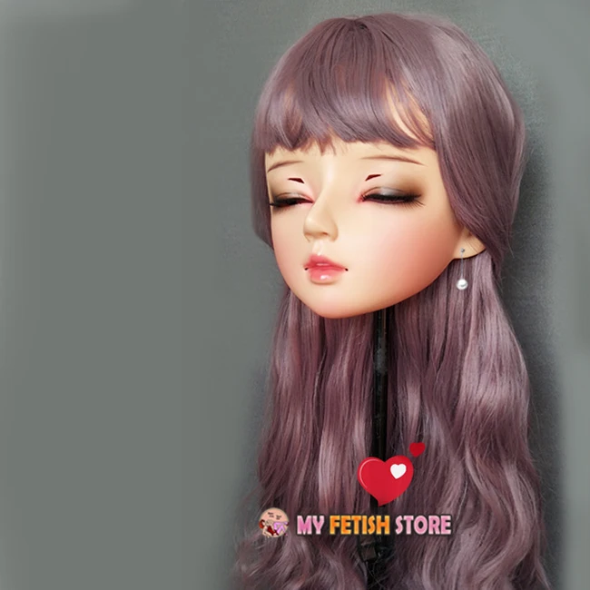 (Mian 01) Женская милая полимерная полуголовная маска кигуруми BJD маскарадная