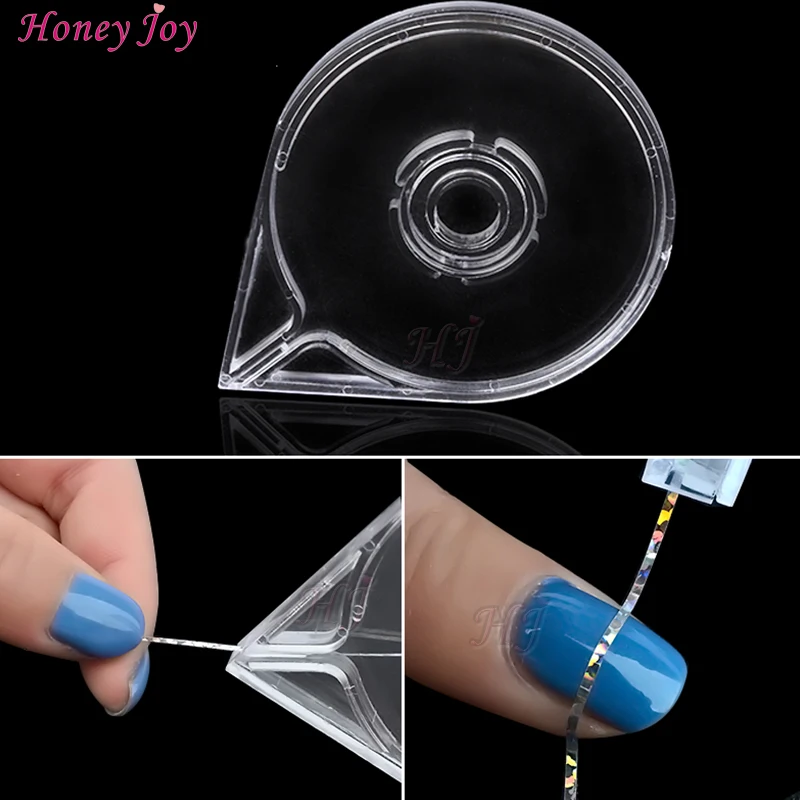 

Honey Joy 1pc/lot Useful Nail Art Striping Tape Line Case Tool Sticker Box Holder Easy Use Design DIY Cosmetic Essential
