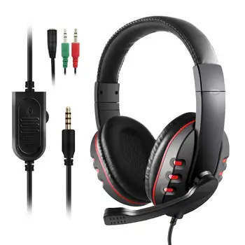 

Fanshu Stereo Gaming Headset for Xbox one PS4 3.5mm Wired Over-Head Stereo Headphone with Mic Volume Control for PC Laptop