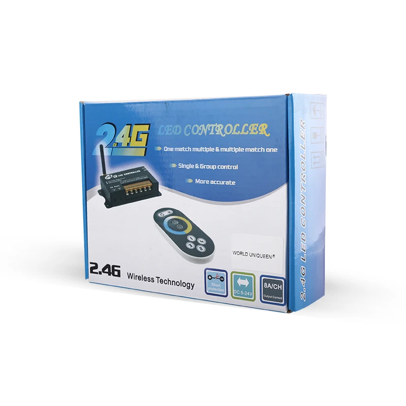 Регулируемый диммер с дистанционным управлением 2 4G RF touch 16 А Беспроводной