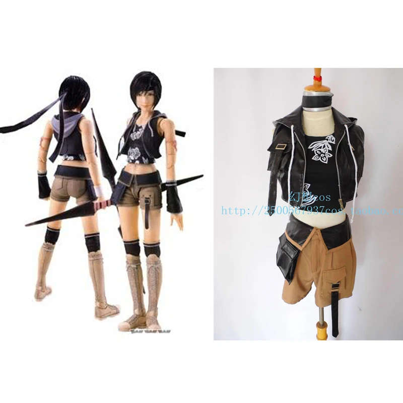 Горячая игра Cos Final Fantasy VII 7 Yuffie Kisaragi Косплей костюмы женский сексуальный костюм на Хэллоуин