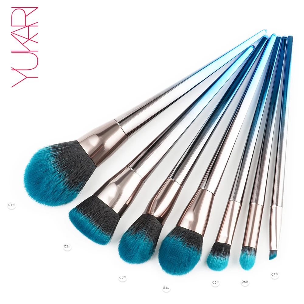 

YUKARI 4/7PCS Makeup Brush Set kwasten Make Up Kabuki Beauty Blush Foundation high quality Cosmetics make up pincel Brush