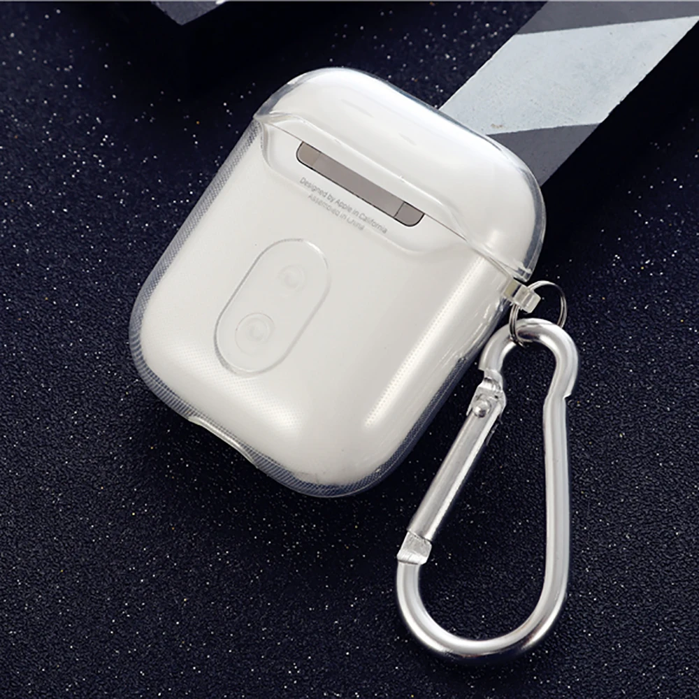 Чехлы для airpods Transparecase прозрачный чехол из ТПУ с текстурой углеродного волокна apple