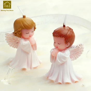 

Creative Small Wedding Candles Gift Scented Cup Romantic Candle Decorative Gift Velas Cera Candlesticks Home Decoration WKK031