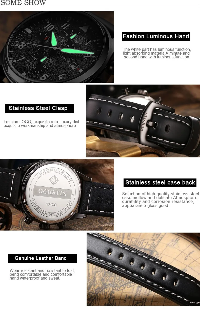 Relogio Masculino OCHSTIN часы с хронографом спортивные часы для мужчин horloges mannen кварцевые наручные часы для мужчин erkek saat