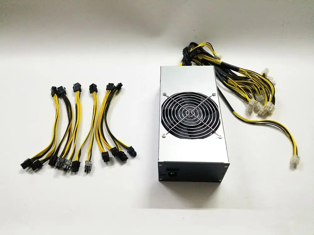 Antminer APW5 2600 Вт BITMAIN БП 12В 216A MAX 2600 Вт для ANTMINER Z9 мини S9 S9i S9j L3+ D3 A3 DR3 Байкал BK-X BK-G28 A9 - Цвет: PSU with 6 pcs lines