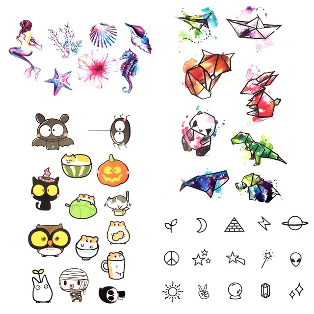 Watercolor Little Bauble Cute Cartoon Temporary Tattoo Panda Animal Zoo Flash Tattoo Kids Lovely Plane Tatoos Children Body Art Watercolor Little Bauble Cute Cartoon Temporary Tattoo Panda Animal Zoo Flash Tattoo Kids Lovely Plane Tatoos Children Body Art