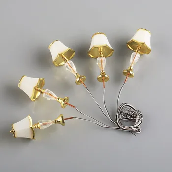 

5PCS 1:20 Table Lamp Model 1/20 LED Light Furniture Model 3V TD2-4 Toy