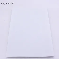 A4 Black and White Hard Felt Sheets for DIY Crafts and Sewing Projects (White 20Pcs)