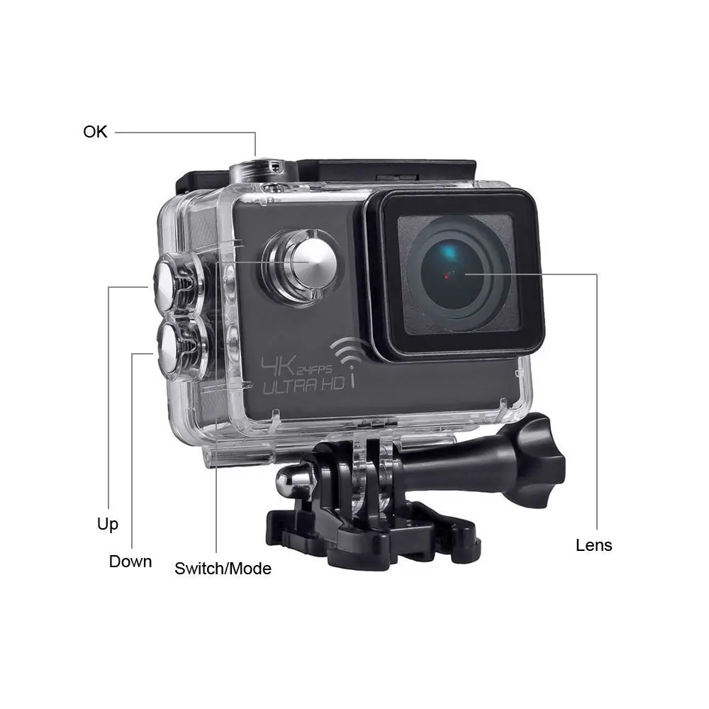 Ultra HD 4K Wifi Sport Action DV Camera SJ8000 Novatek 96660 Sony IMX117 Black Color (9)