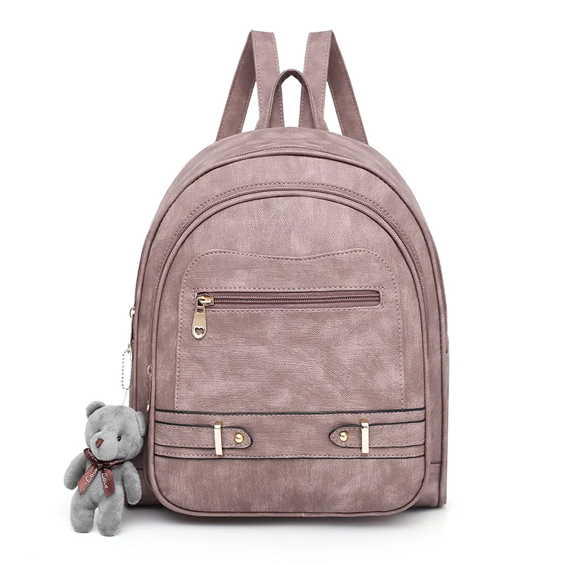 

QINRANGUIO Women Backpack 2018 New Design Travel Backpack Top-handle Women Backpack Casual PU Leather Backpack Mochila Feminina