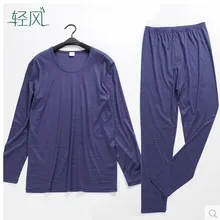 Новинка, высокое качество, шифрование, мужское шелковое термобелье, костюмы, шелк тутового цвета, шерсть, круглый воротник, кальсоны