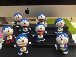 Горячая продажа 8 шт./лот 5-6 см ПВХ японского аниме Рисунок DORAEMON фигурку Коллекционная модель игрушки Brinquedos