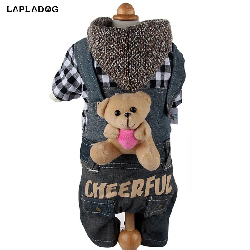 

Winter Warm Pet Dog Clothes for Small Dogs Jackets Black Plaid Pet Apparel Modern Stylish Cotton Puppy Clothing Costume XS-XL