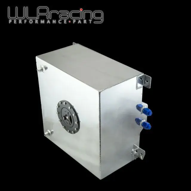 

WLR RACING - 40L Aluminum Fuel Surge tank with cap/ foam inside mirror polished Fuel cell without sensor WLR-TK21
