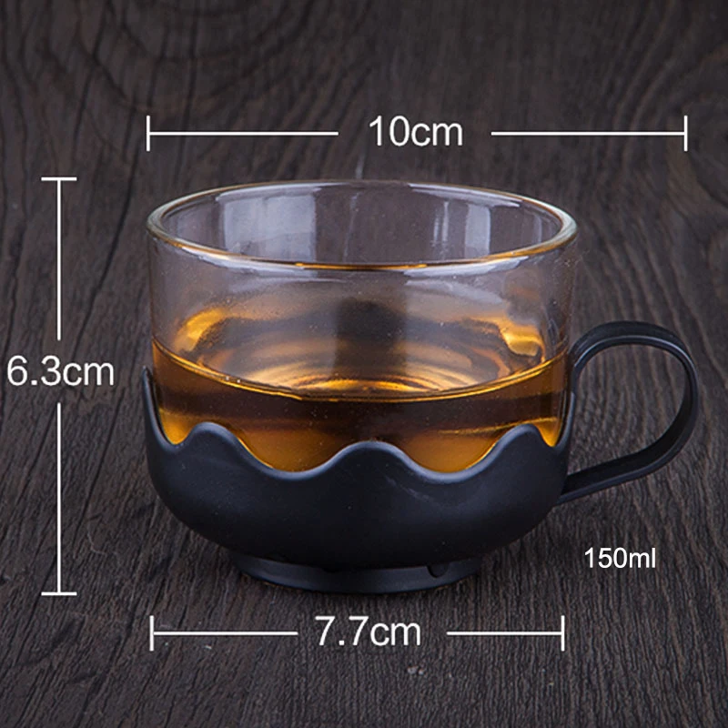 800 мл ручной работы стеклянный чайный набор включает 1 горшок 4 чашки, чайный горшок стеклянный чайник пуэр чайник чайники кофейная посуда для напитков