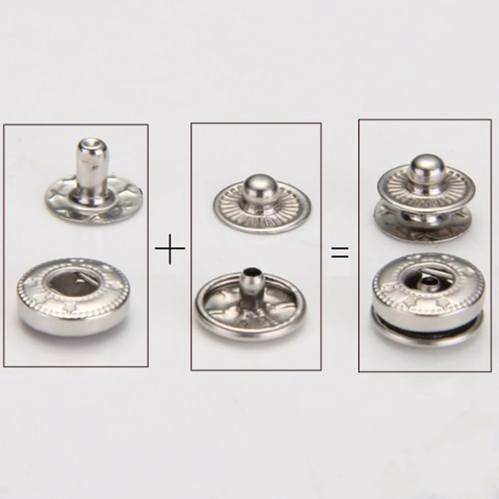 50 комплектов металлический пресс для шитья фотозащелка зажим 10 мм|metal popper|metal press