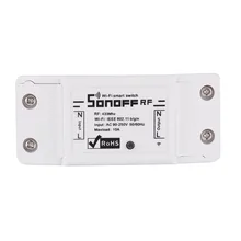 10 pçs/lote Sonoff 433 Mhz RF WiFi Interruptor Casa Inteligente Sem Fio Com Receptor RF Controle Remoto Interruptor de Tempo Inteligente Sem Fio controle