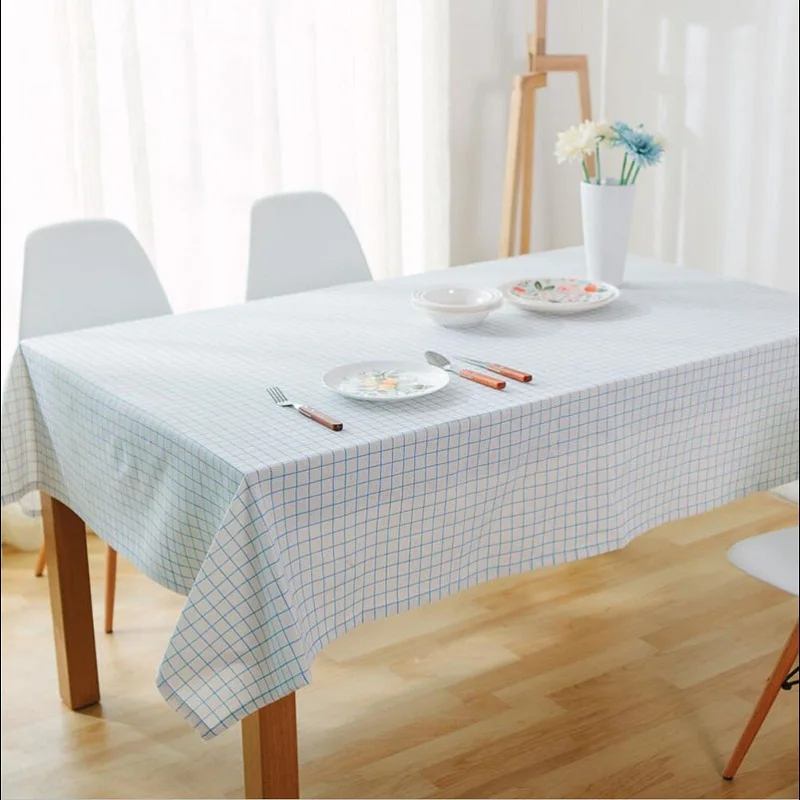 Скатерть настольная дорожка столовые коврики Северная Европа синий плед жидкий