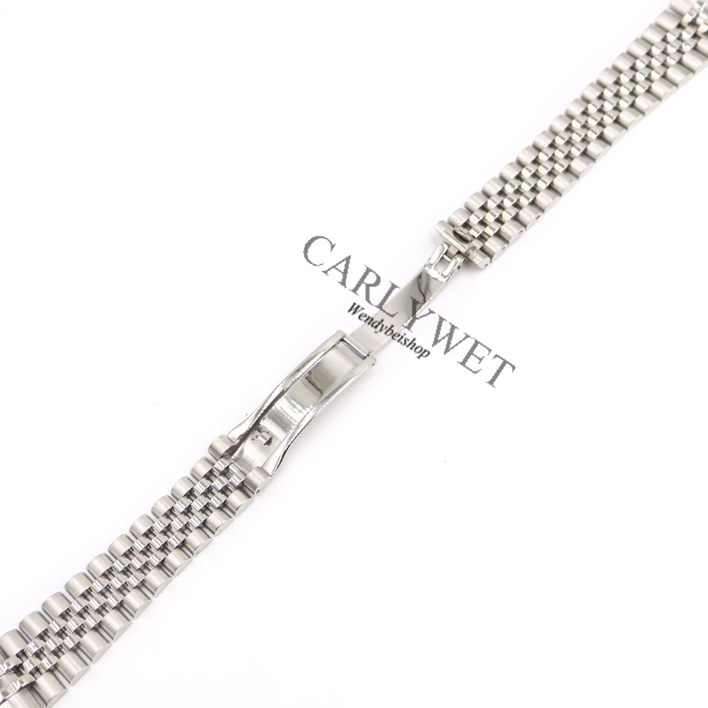 CARLYWET 20 мм 316L нержавеющая сталь юбилейный Серебряный твердый винт звенья наручные часы ремешок с изогнутым концом браслет ремень