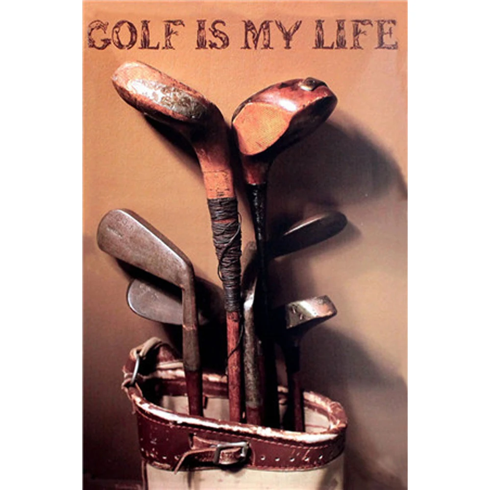 

Golf Is My Life Metal Sign Bar Wall Decoration Tin Sign Vintage Metal Poster Home Decor Painting Plaques Art Poster
