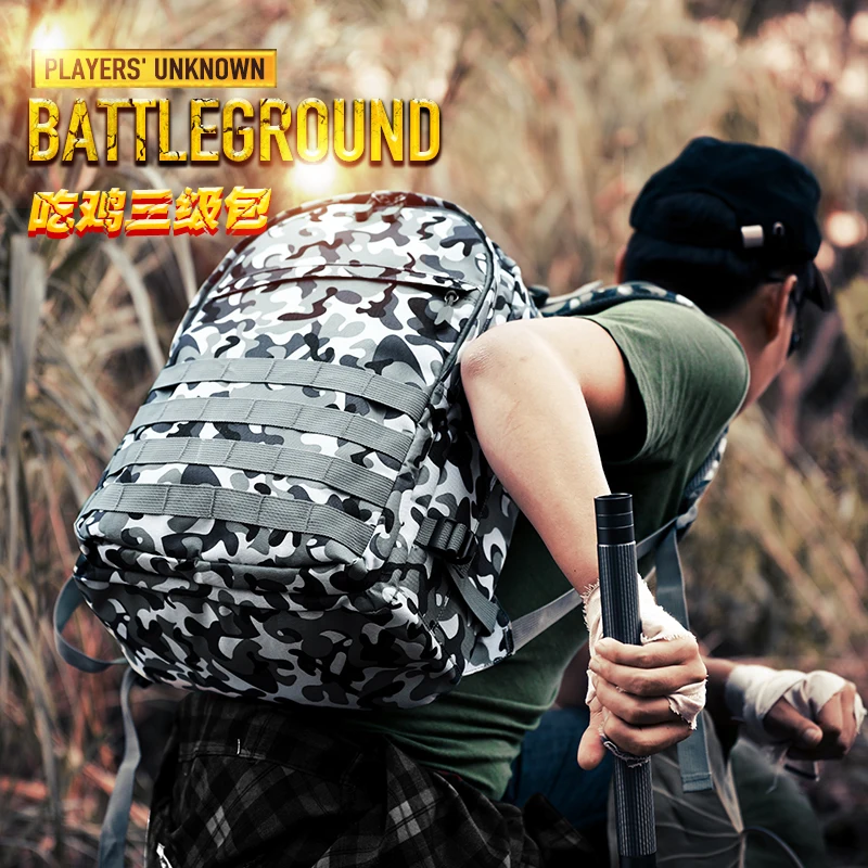 

Winner Winner Chicken Dinner Three Level Package Eating Chicken Fashion Students Bag Outdoors Travel Bag Men Backpack Military