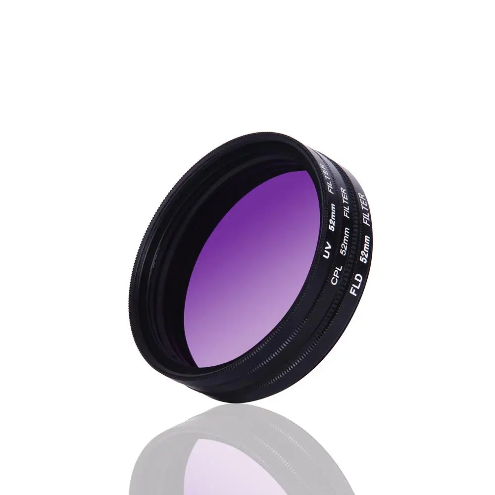 Набор супертонких фильтров для SLR камеры Kuulee UV+ CPL+ FLD