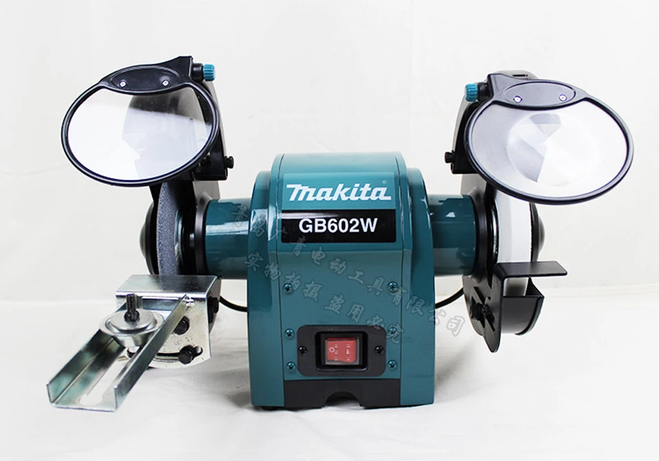 Япония Makita GB602W desktop Точильщик металла grinder GB602 полировщик 250 Вт Диаметр колеса: 150 мм (6 дюймов) Диафрагма: 12,7 мм (1/2 ")