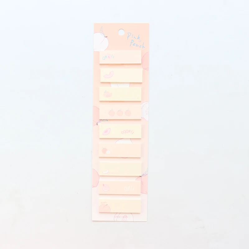 Domikee кавайный мультяшный персиковый школьный студенческий липкий блокнот канцелярские принадлежности, милый самоклеящийся ярлык/блокнот для заметок для детей подарок, 180 шт - Цвет: Цвет: желтый