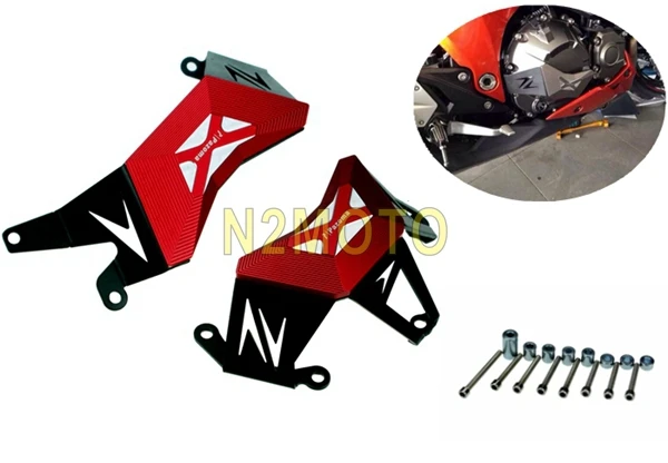 

CNC Engine Case Guards Crash Protector For Kawasaki Z800 2012-2016 Racing Hight Density Metal Engine Guard Kit Red