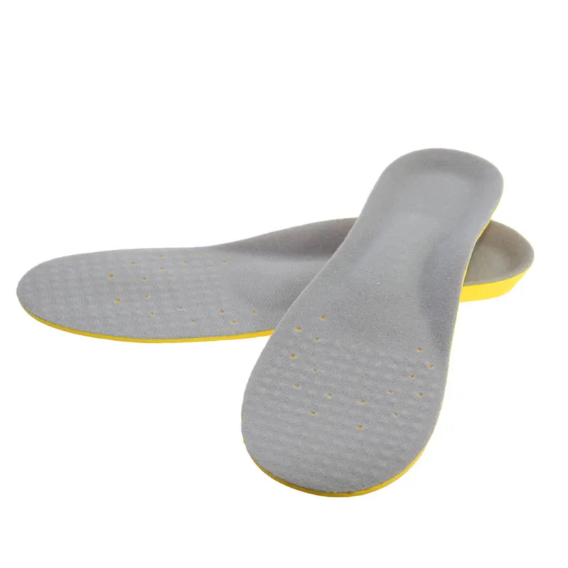 Бордюр для путешественника из мягкой пены с эффектом памяти Ортопедические супинаторы стельки для облегчения боли колодки для обуви дышащие спортивные беговые стельки