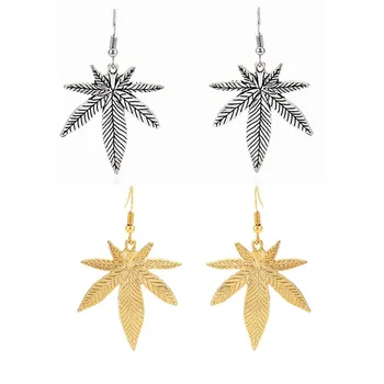 

1 Pair Maple Leaf/Pot Weed Leaf Charms Pendants Earring Jewellery For Women