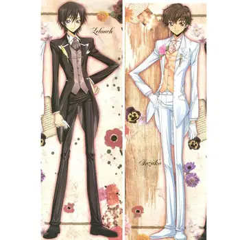 

New Japanese Anime BL Throw Otaku Dakimakura Code Geass Zero & Suzaku Body Pillow Case Hugging Body Pillowcase Cover 150x50 CM