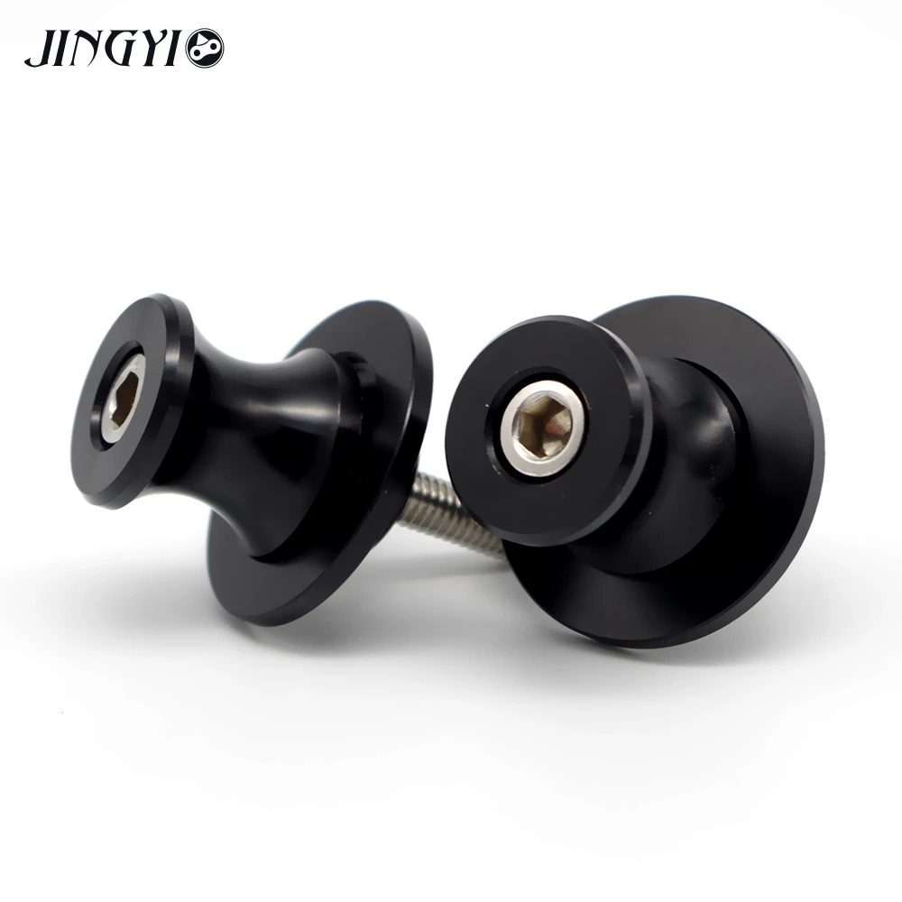 

CNC Aluminum Moto Swing Spool Slider Bolts Motorcycle Stand Wheel Lift For yamaha r15 paddock stand xmax300 paddock stand