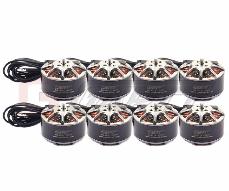 

GARTT 8pcs ML 4114 330KV 4114 Brushless Motor For Multirotor Quadcopter Hexa  DJI S1000 RC Drone