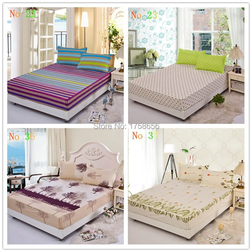Family soft polyester cotton bedding set, bed mattress cover set for