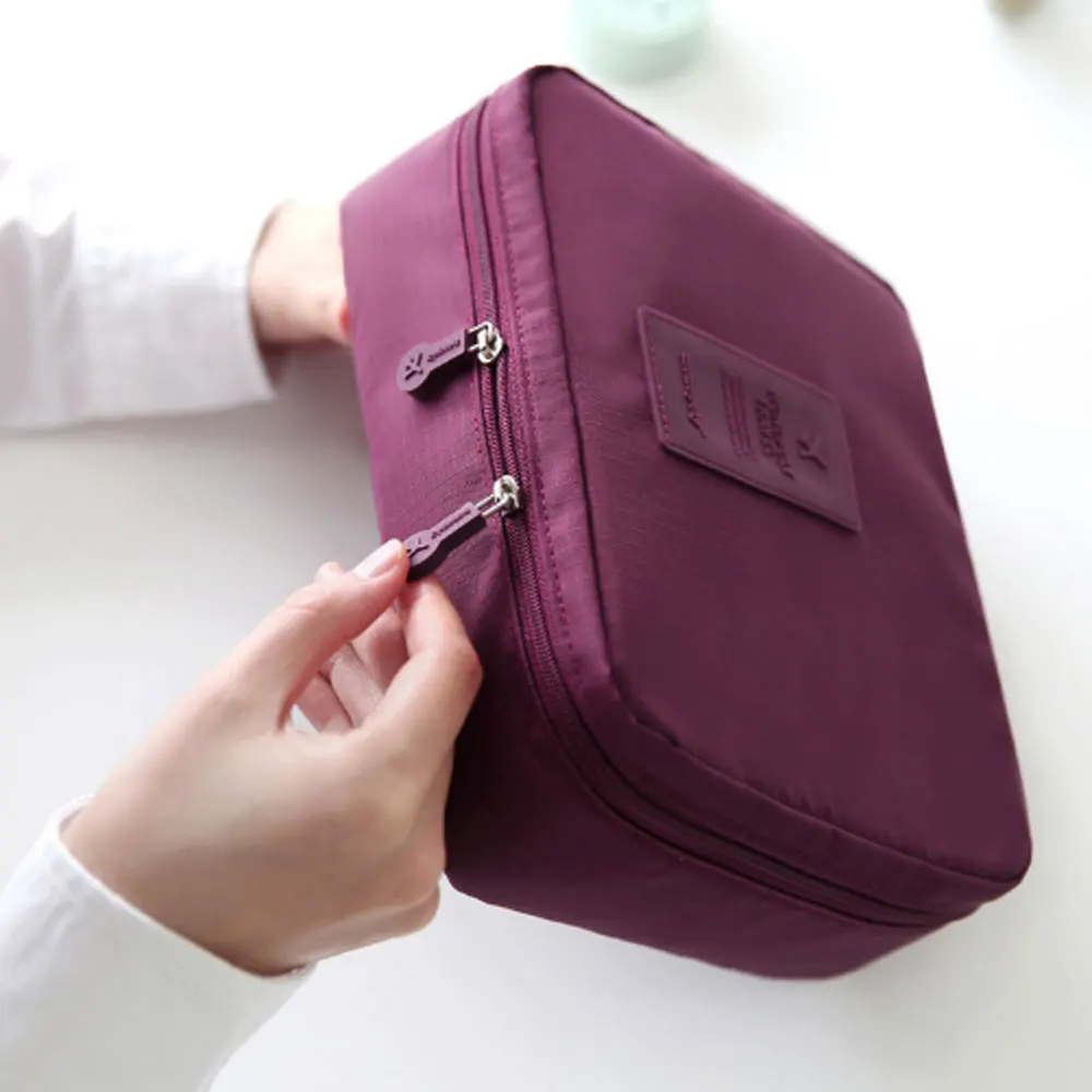 New Upgrade 8 Colors Organizer Bag Multi Functional Make Up Bag Cosmetic Bags Storage Women Men