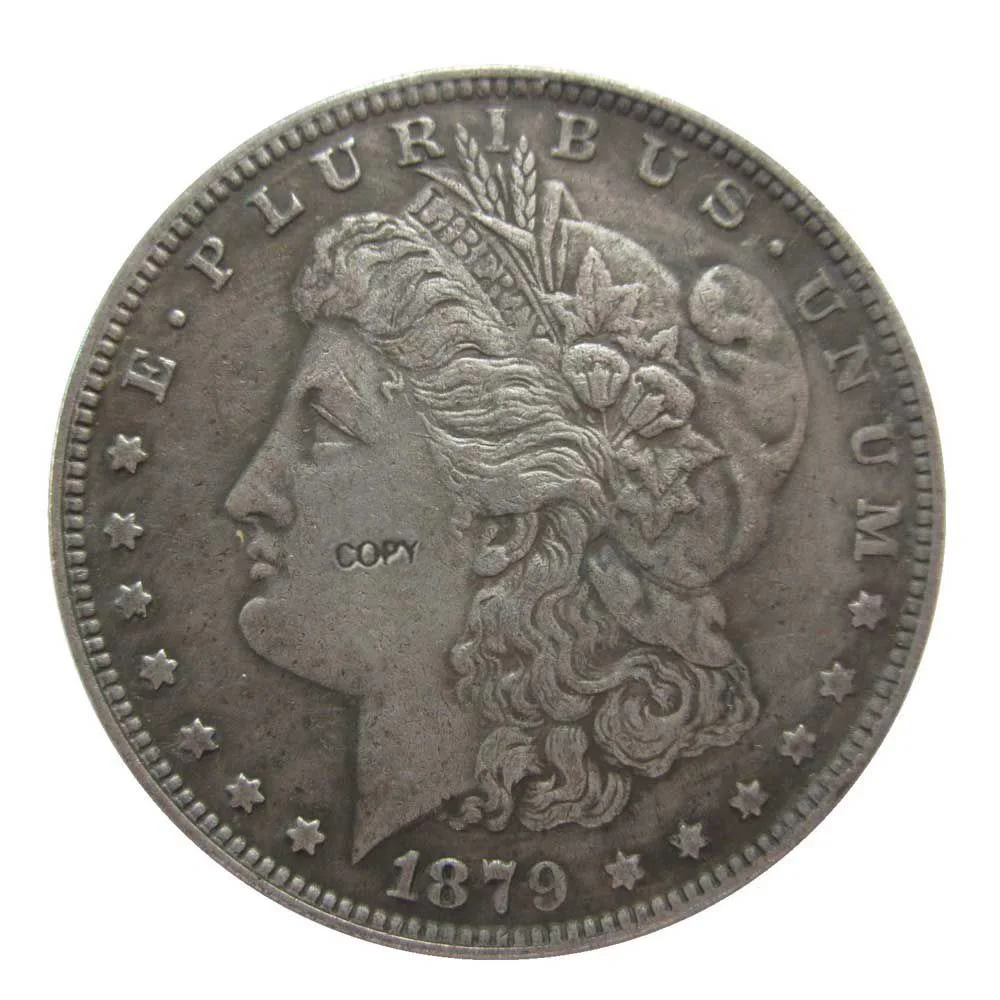 Дата 1879 1879-CC 1879-O 1879-S штатов США Морган доллар позолоченные серебряные монеты КОПИЯ