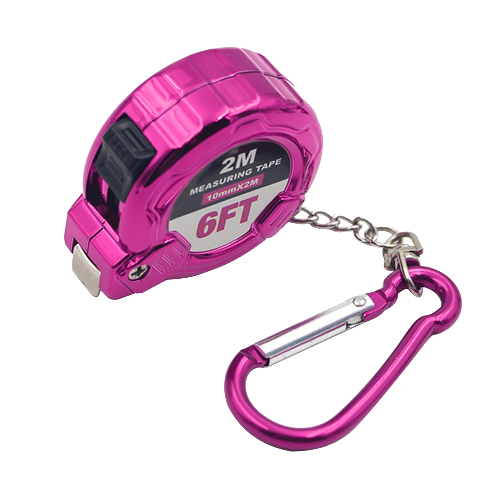 Practical Hanging Portable Tool Mini Wood Work Tape Measure Durable Key Chain Metric Imperial Gift Retractable Ruler Lightweight |