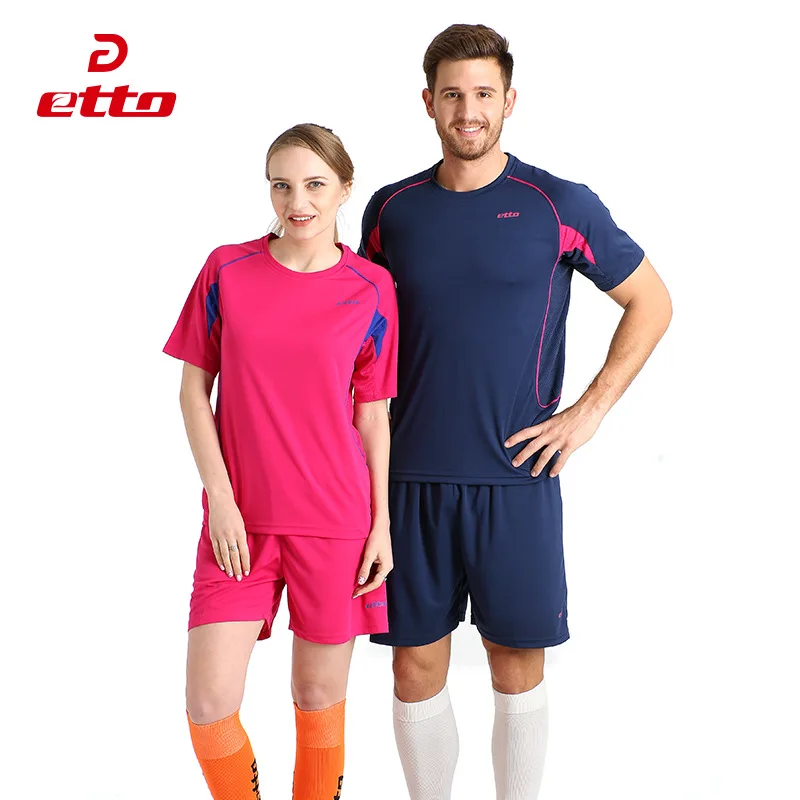 

Etto Colorful 3xs~4xl Children Adult Football Uniforms Suits Match Training Soccer Jersey Sets Quick Dry Men Sportswear HUC031
