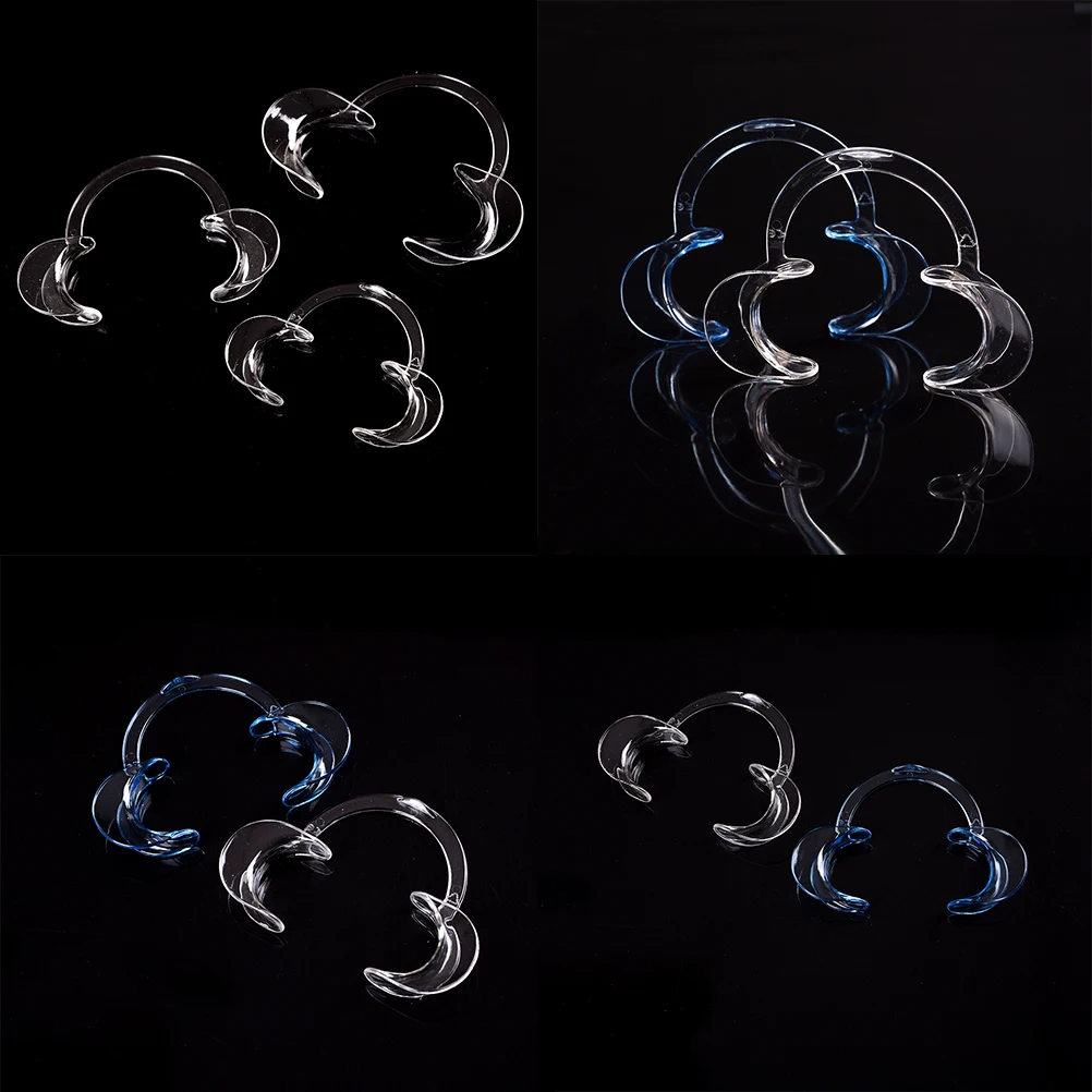 KuZHEN 1Pc 3 Sizes Dental Check Teeth Whitening Lip & Cheek Retractor Dentist Mouth Opener Repeat Use C Type