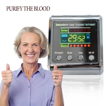 

650nm Diode LLLT Laser Therapy Wrist Low Level Frequency Diabetes Hypertension Cholesterol Treatment Watch Laser Therapy Device