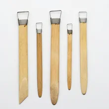 5 шт. как показано бамбуковое лезвие с зубными инструментами моделирование цветной Пластилин инструмент форма игрушки хобби Обучение Образование