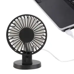 Usb-вентилятор мини Портативный Двойной Лезвия стол Супер Mute портативных ПК Cooler небольшой вентилятор черный Высокое качество вентилятора
