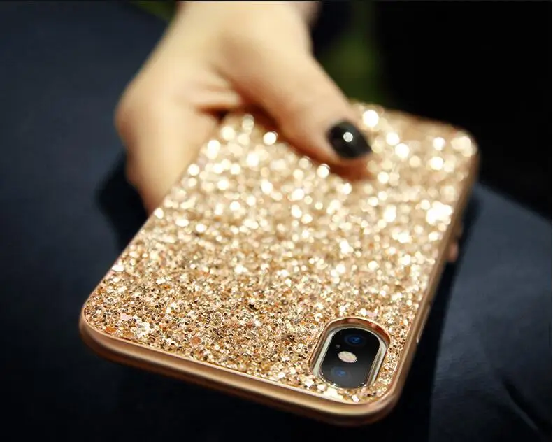 Bling Glitter Sequin plating Case For Xiaomi Redmi Note 5 Pro Global Version Cover Case For Redmi 7 Note 6 k20 mix 3 mi 9 capa xiaomi leather case custom Cases For Xiaomi