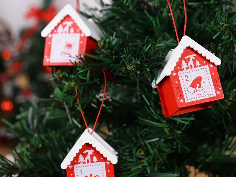 7,5*8,2 см винтажный деревянный календарь Advent DIY украшение для дома Рождественская елка офисное украшение новые творческие детские подарки