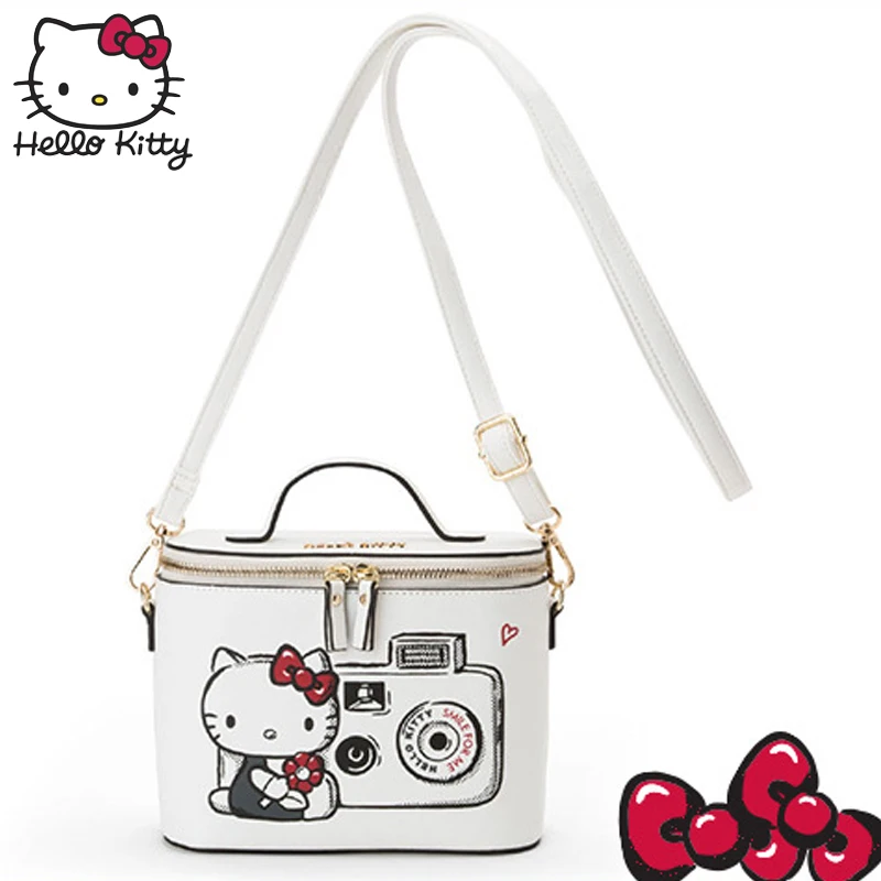 Hello kitty милый мультяшный ящик для хранения женская косметичка дорожная удобная сумка на запястье макияж портативный плюшевый рюкзак школьный