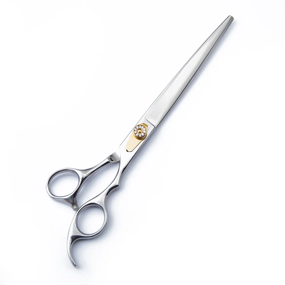 

8 inch sliver pet scissors dog cat grooming animals professional pet hair shears super sharp barber cutting tools kit
