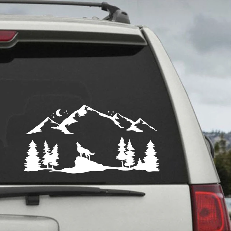 Woodland Animal Mountains Forest Sticker Car Decor